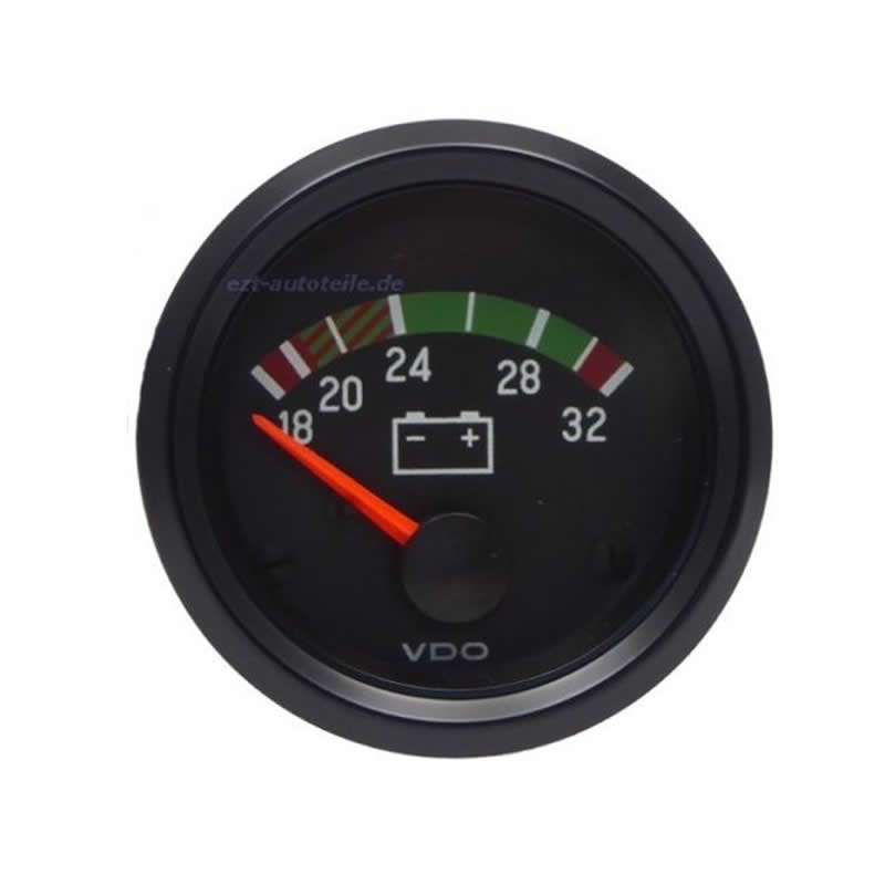 VDO Cockpit Vision Voltmeter 18-32V 52mm 24V